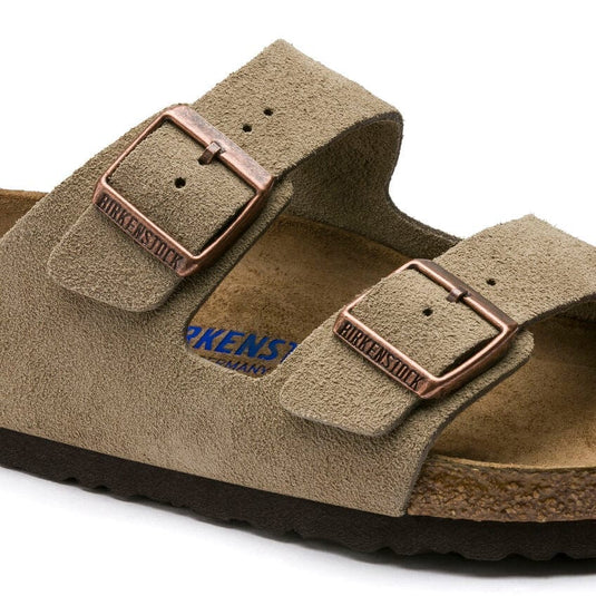 Birkenstock Arizona Narrow Soft Footbed Suede Leather Sandals Taupe Footwear Mens by Birkenstock | Campmor