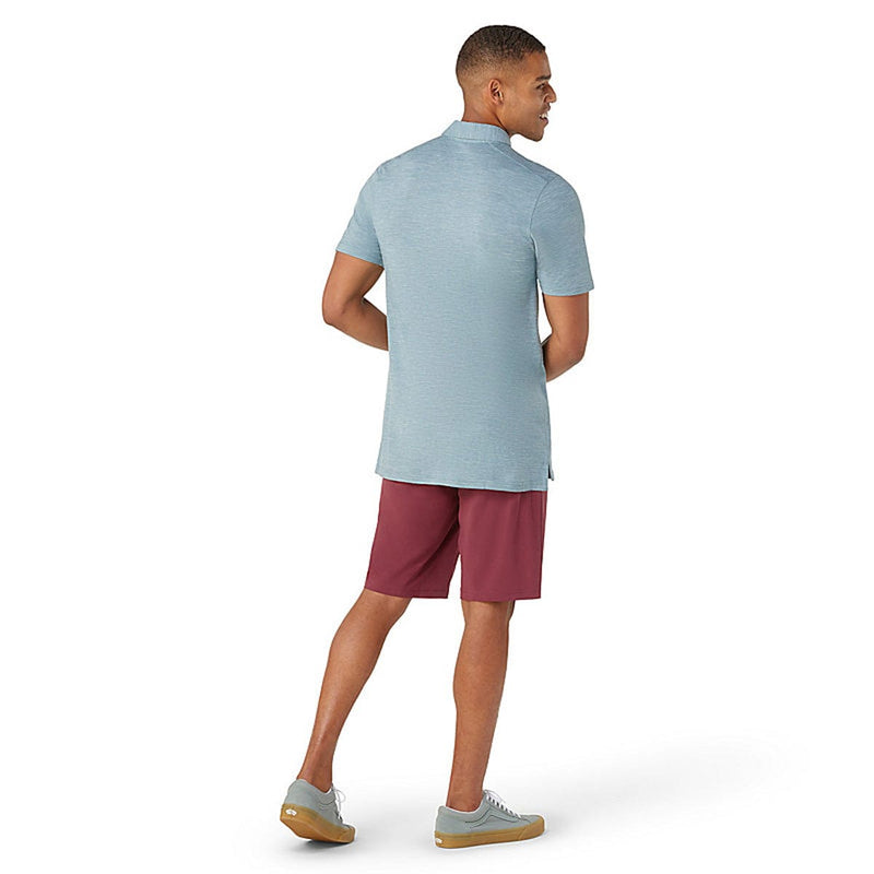 Load image into Gallery viewer, Smartwool Men's Merino Hemp Blend Short Sleeve Polo Shirt