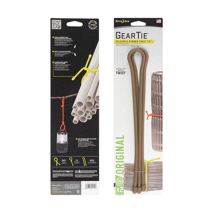 Load image into Gallery viewer, Nite Ize Gear Tie Reusable Rubber Twist Tie 24 in. - 2 Pack