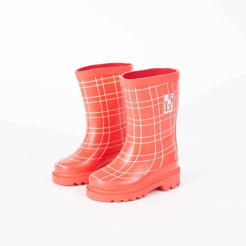 Load image into Gallery viewer, King&#39;s Cross Red Rain Boot by London Littles
