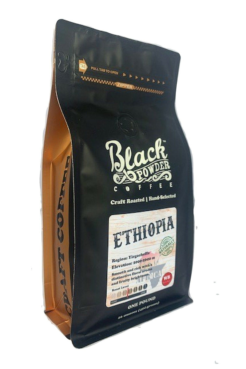 Load image into Gallery viewer, Ethiopian Limmu | Naturally Grown | Med-Light Roast by Black Powder Coffee
