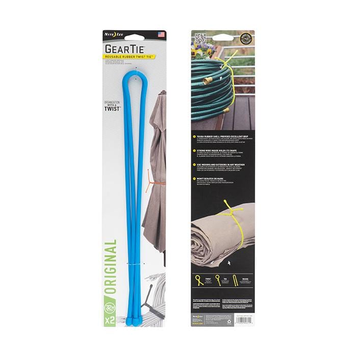 Load image into Gallery viewer, Nite Ize Gear Tie Reusable Rubber Twist Tie 32 in. - 2 Pack