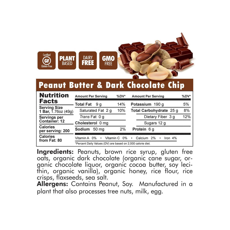 Load image into Gallery viewer, Bonk Breaker Energy Peanut Butter Dark Chocolate Chip Bar
