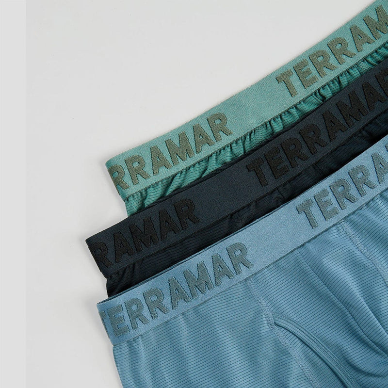 Load image into Gallery viewer, Terramar Men&#39;s Ventilator 3 Pack Boxer Brief
