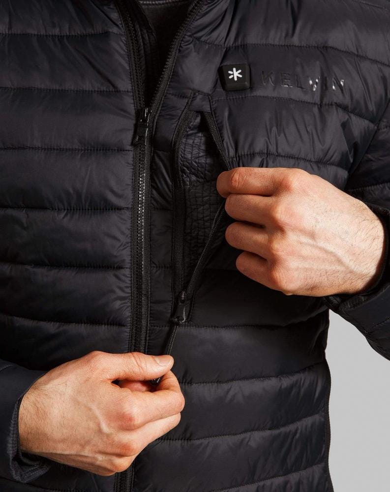 Load image into Gallery viewer, Phantom Men&#39;s Heated Jacket | Jet Black by Kelvin Coats
