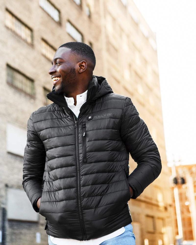 Load image into Gallery viewer, Phantom Men's Heated Jacket | Jet Black by Kelvin Coats