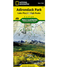 National Geographic Trails Illustrated Lake Placid, High Peaks: Adirondack Park