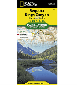 National Geographic Trails Illustrated Sequoia and Kings Canyon National Parks Map
