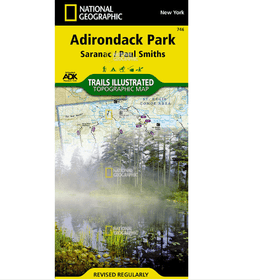 National Geographic Trails Illustrated Saranac, Paul Smiths: Adirondack Park