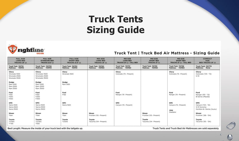 Load image into Gallery viewer, Rightline Gear Full Size 8 Foot Long Bed Truck Tent