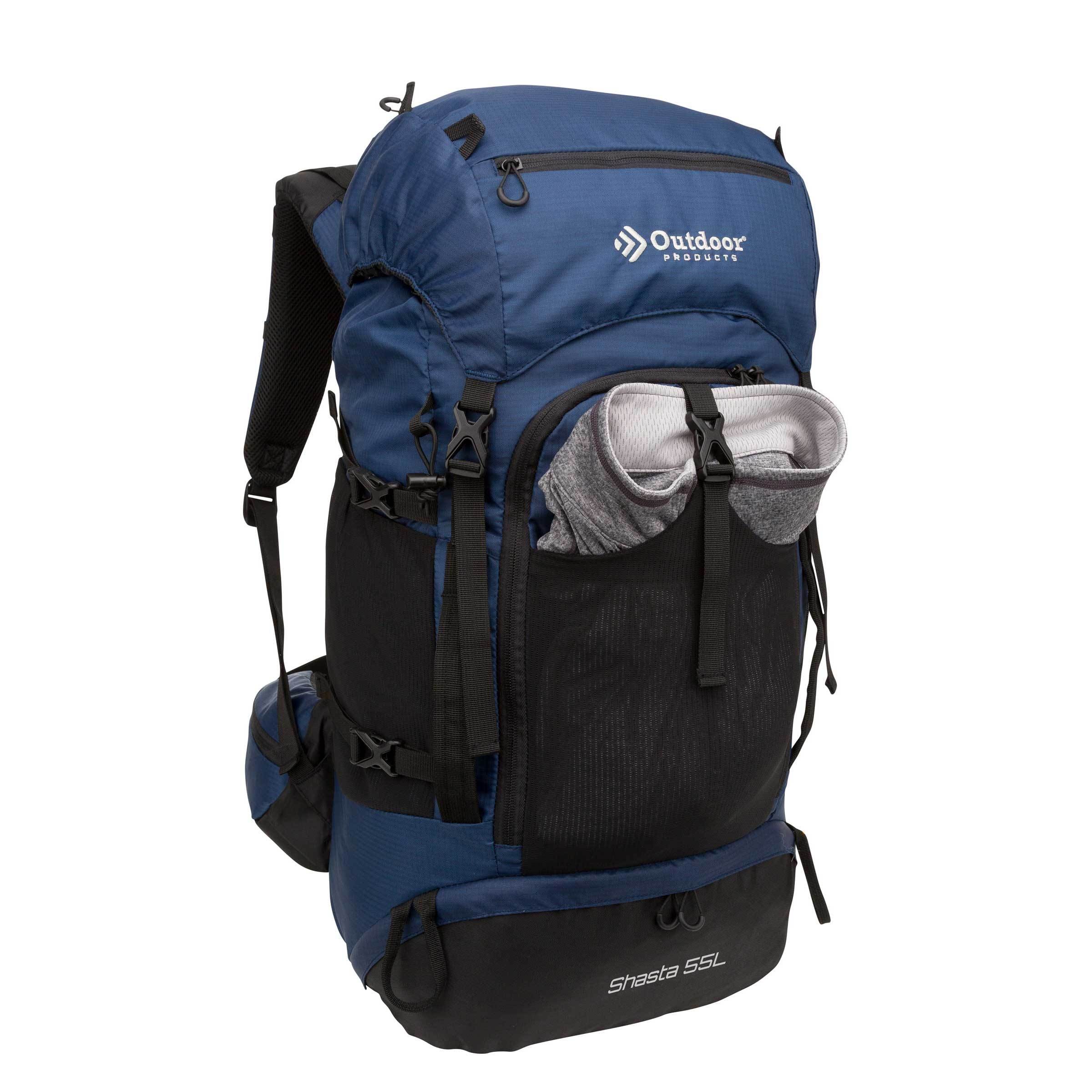 Outdoor Products Shasta 55L Technical Frame Backpack, Blue
