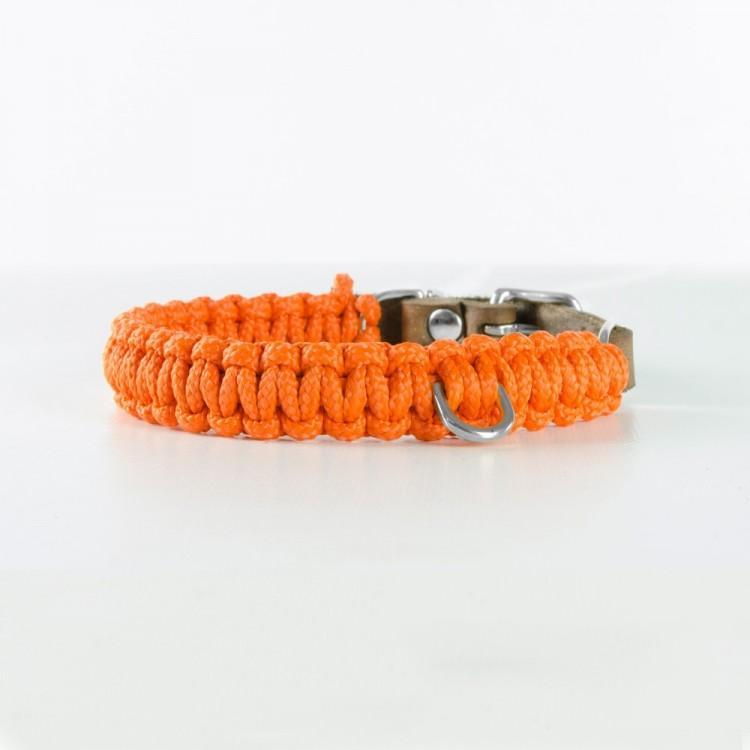 Load image into Gallery viewer, Touch of Leather Dog Collar - Pumpkin by Molly And Stitch US