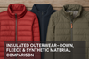 Insulated Outerwear – Down, Fleece & Synthetic Material Comparison