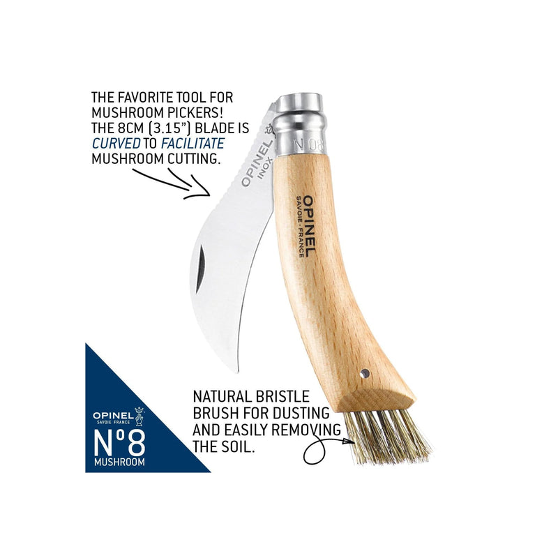 Load image into Gallery viewer, Opinel No.08 Stainless Steel Mushroom Knife
