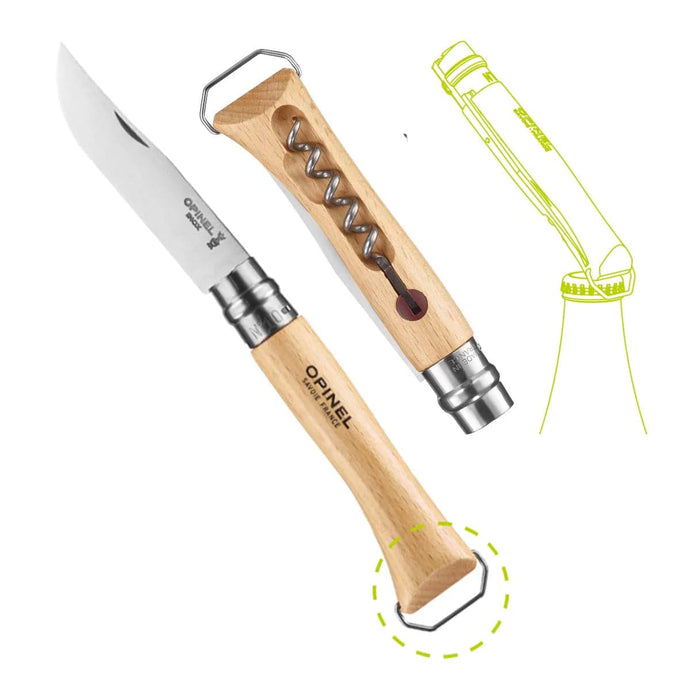 Opinel No.10 Corkscrew & Bottle Opener Knife