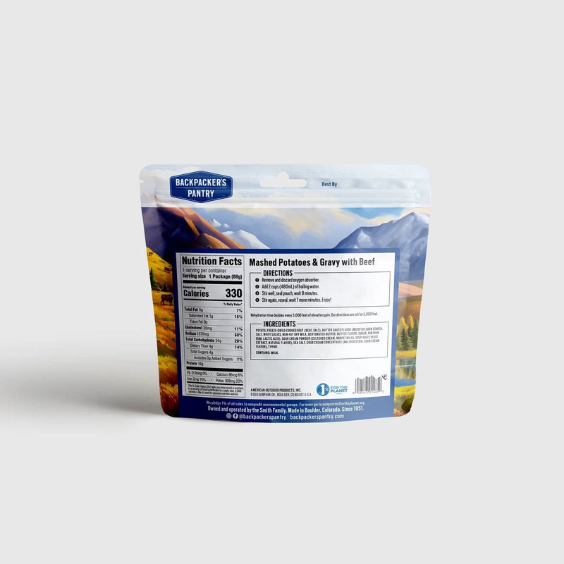 Load image into Gallery viewer, Backpacker&#39;s Pantry Mashed Potatoes &amp; Gravy with Beef
