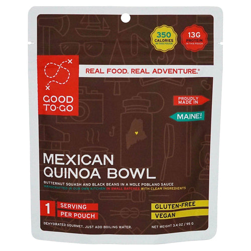 Good To-Go Mexican Quinoa Bowl package on a white background