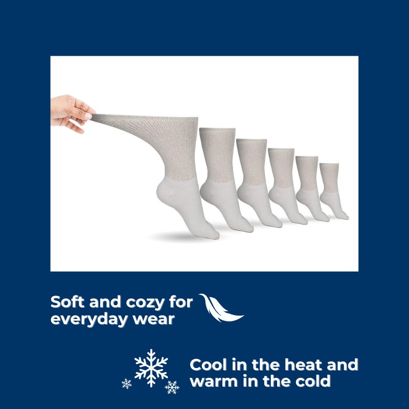 Load image into Gallery viewer, Men&#39;s Cotton Diabetic Crew Socks (6 Pair) by DIABETIC SOCK CLUB
