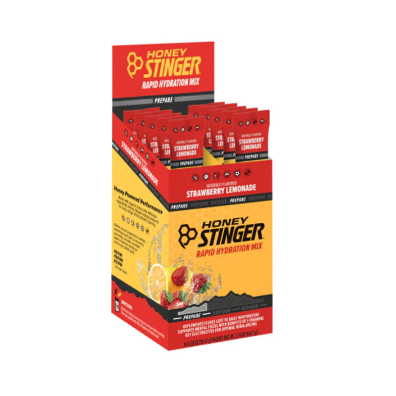 Load image into Gallery viewer, Honey Stinger Strawberry Lemonade Rapid Hydration Mix
