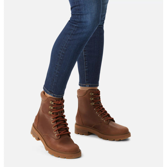 HOT Sorel Womens Lennox Leather Combat Boots Sorel Women's