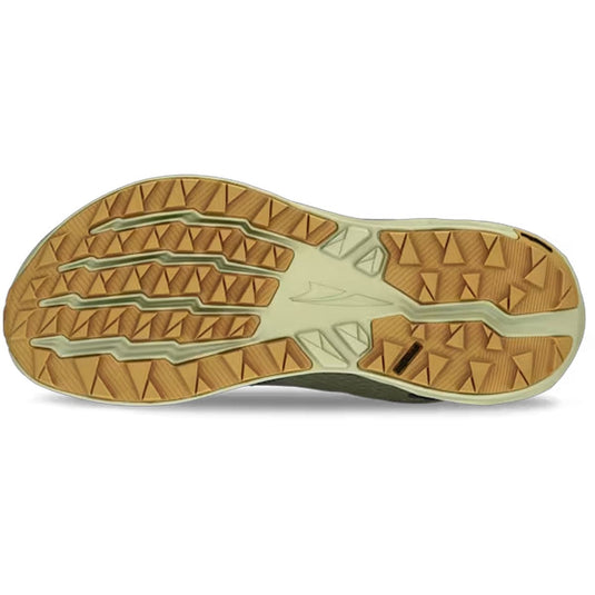 Close-up of a shoe sole with a textured pattern on a white background