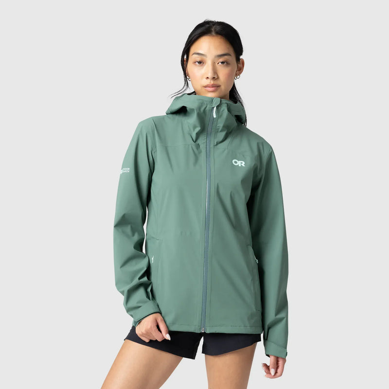 Load image into Gallery viewer, Outdoor Research Women’s Stratoburst Stretch Rain Jacket

