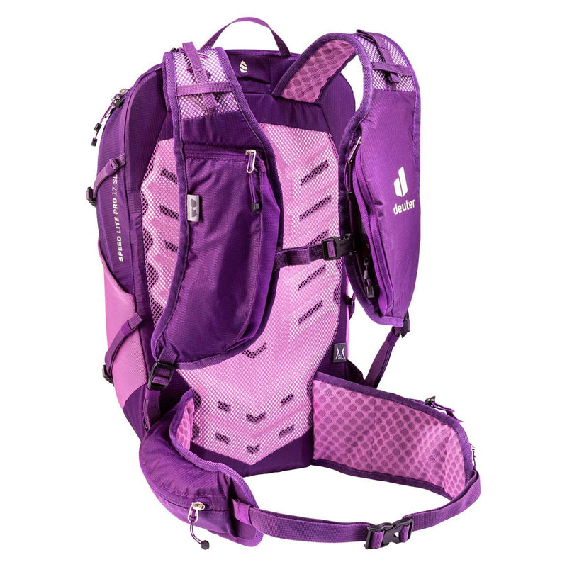 Load image into Gallery viewer, Purple and pink hydration backpack on a white background
