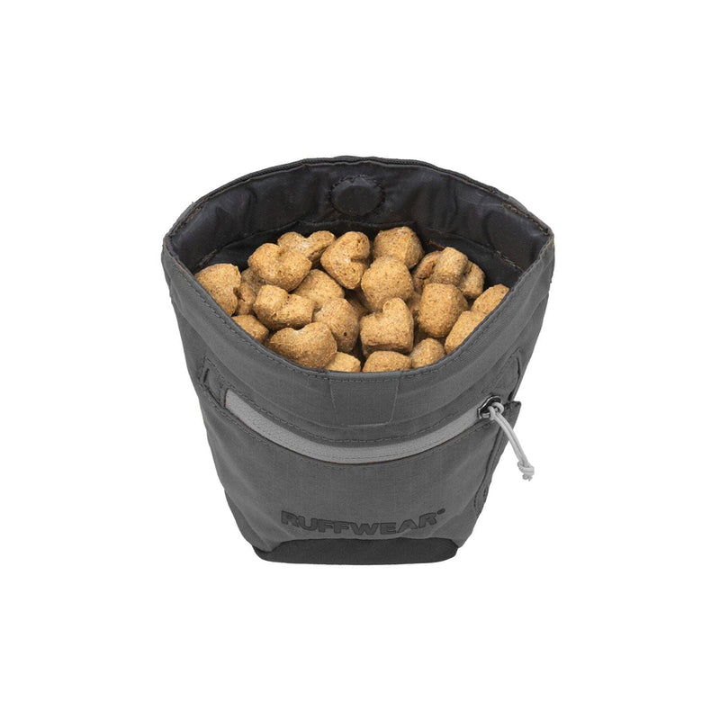 Load image into Gallery viewer, Gray pet food bag filled with kibble on a white background
