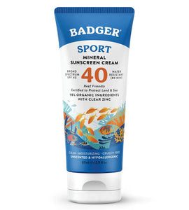 Badger Sport 40 SPF Mineral Sunscreen Cream