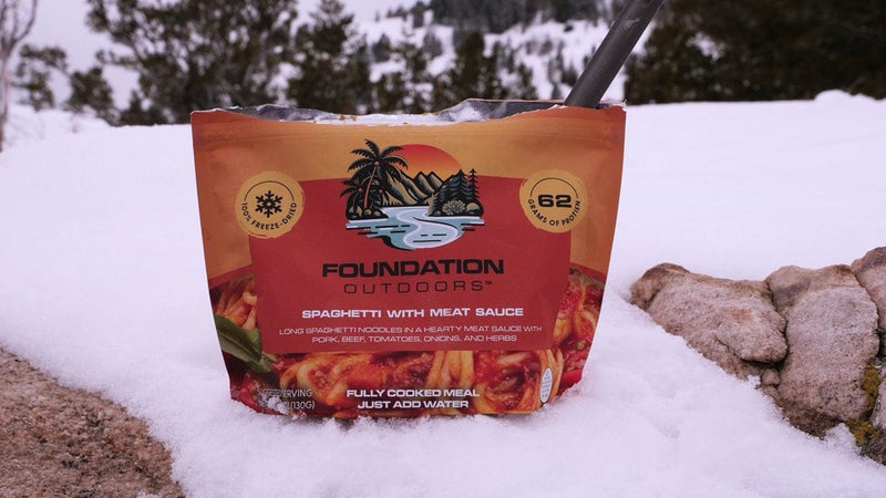 Load image into Gallery viewer, FOUNDATION Outdoors Spaghetti with Meat Sauce Meal
