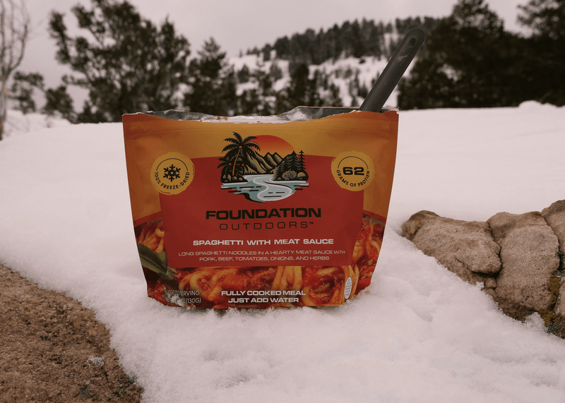 Load image into Gallery viewer, FOUNDATION Outdoors Spaghetti with Meat Sauce Meal

