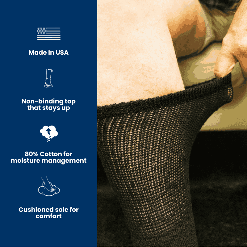 Load image into Gallery viewer, Men&#39;s Cotton Diabetic Crew Socks (6 Pair) by DIABETIC SOCK CLUB
