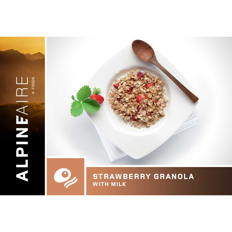 Load image into Gallery viewer, AlpineAire Strawberry Granola with Milk
