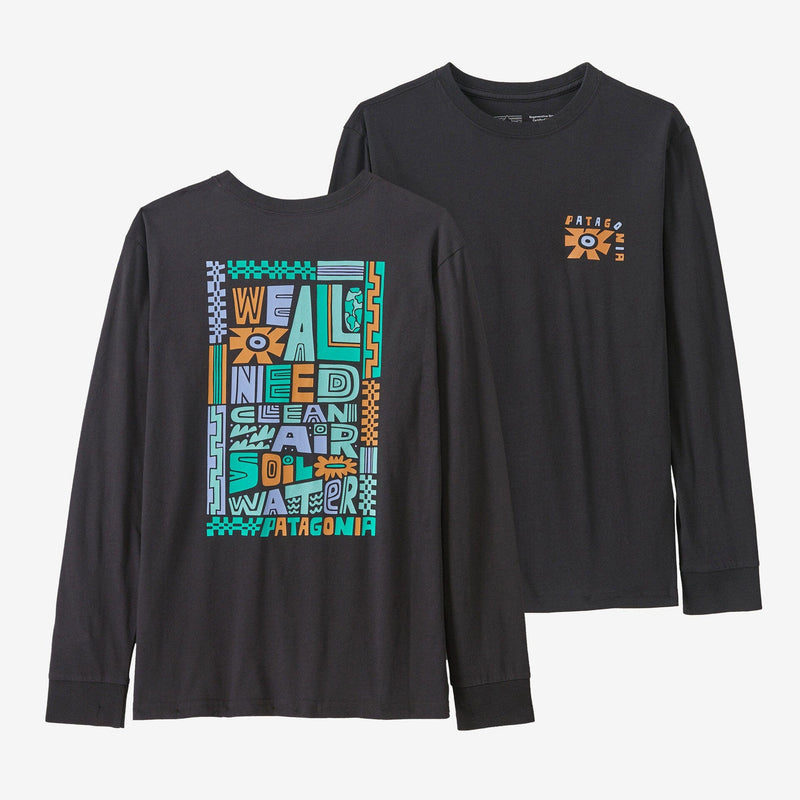 Load image into Gallery viewer, Patagonia Kid&#39;s Long Sleeve Regenerative Organic Certified Cotton Graphic T-Shirt
