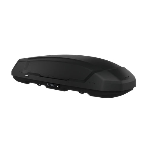Black roof box on a white background