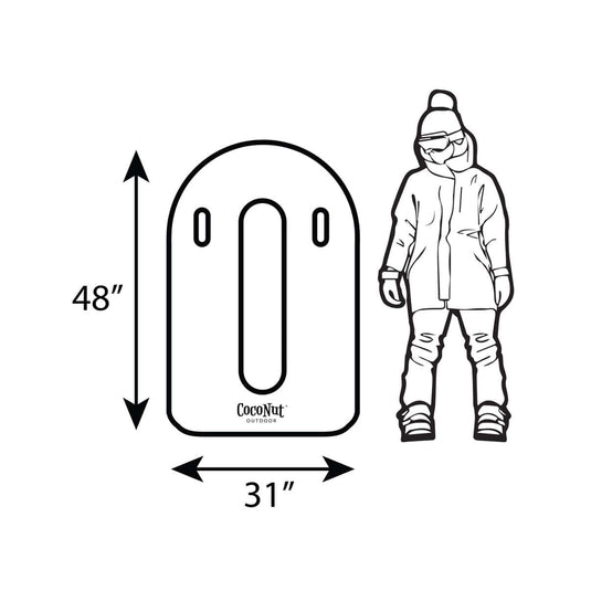 Sno-Racer Toboggan Sled