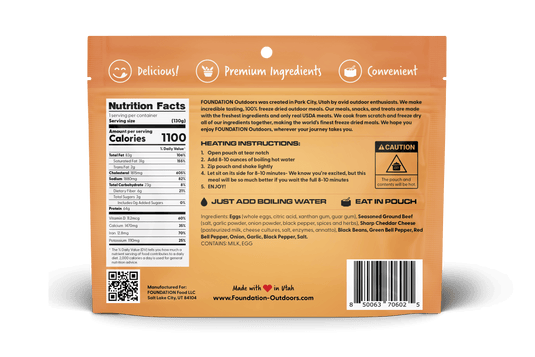 FOUNDATION Outdoors Southwest Style Breakfast Meal