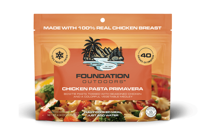 FOUNDATION Outdoors Chicken Pasta Primavera Meal