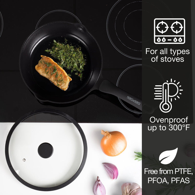 Load image into Gallery viewer, 11-inch Frying Pan with Lid by Moritz &amp; Moritz
