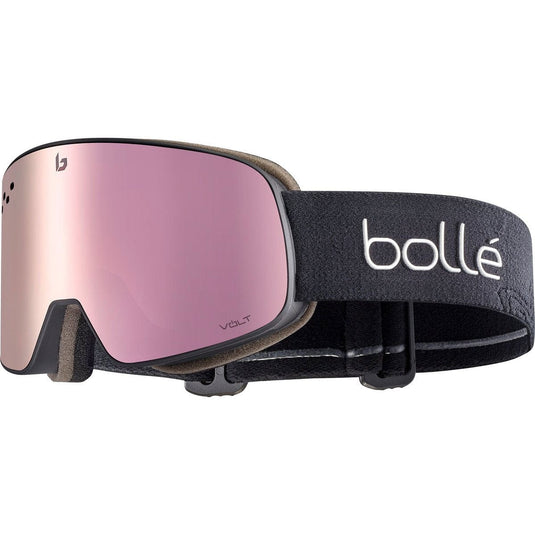 Bolle Nevada Snow Goggle Black Matte - Volt Pink Cat 2