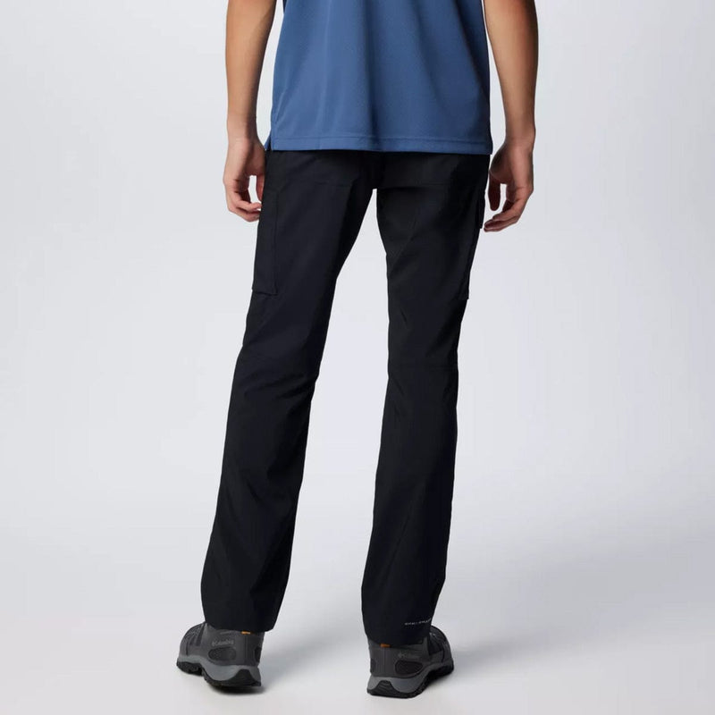 Load image into Gallery viewer, Person wearing black pants and a blue top on a white background
