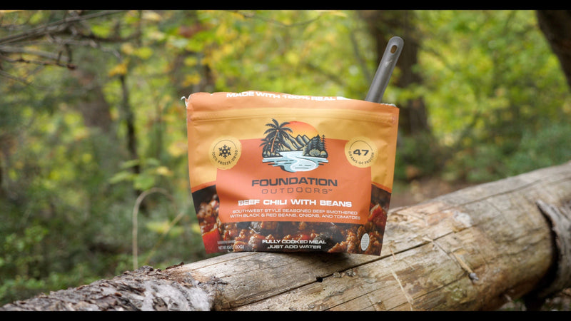 Load image into Gallery viewer, FOUNDATION Outdoors Beef Chili with Beans Meal
