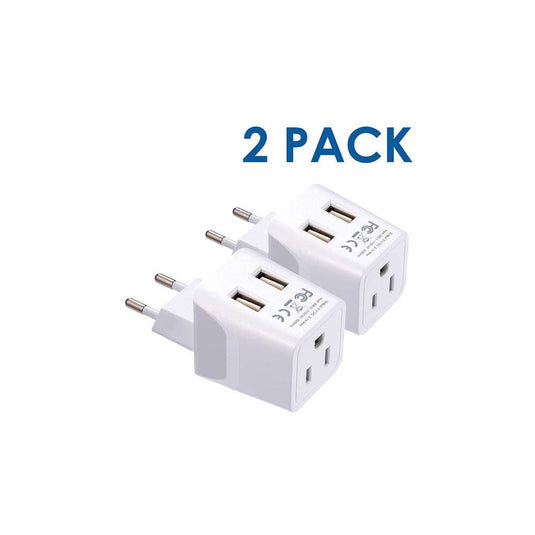 European Travel Adapter - Type C - Dual USB (CTU-9C)