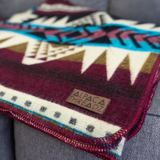 Andean Alpaca Wool Blanket - Southwest by Alpaca Threadz