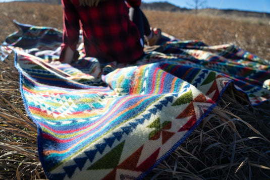 Andean Alpaca Wool Blanket - Galapagos by Alpaca Threadz