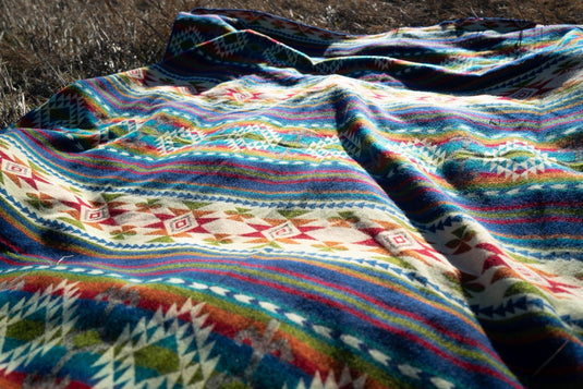 Andean Alpaca Wool Blanket - Galapagos by Alpaca Threadz