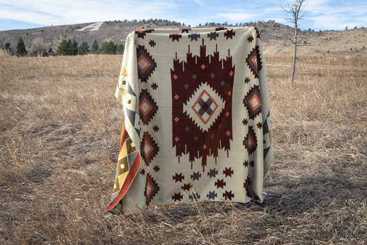 Andean Alpaca Wool Blanket - Western by Alpaca Threadz