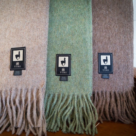Alpaca Wool Throw Blanket - Solid Colors by Alpaca Threadz