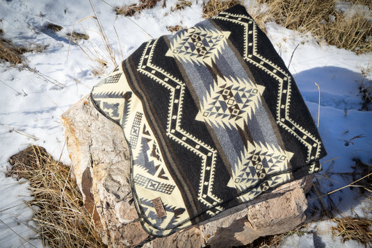 Andean Alpaca Wool Blanket - Slate by Alpaca Threadz