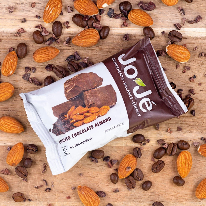 Load image into Gallery viewer, JoJÃ© Espresso Chocolate Almond Bar
